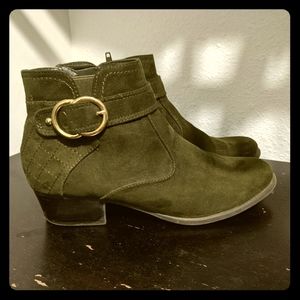 Olive Green Booties